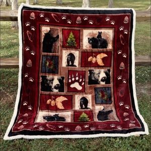 Sherpa silk touch blanket 100% polyester (5 left in stock)